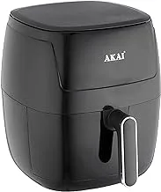 Akai Essential Air Fryer AK-100D-BK, Digital Screen, 5.5L Capacity, 1350 Watt, Black, 50 hz, 220V supply voltage