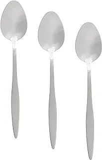 Nouval Fashion Stainless Steel Table Spoon Set of 3 Pieces - Silver