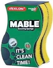 mable 2 Pieces small curve cleaning sponge