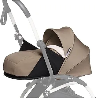 Babyzen YOYO 0+ Newborn Pack - Includes Mattress, Hood, Head Support & Foot Cover - Requires BABYZEN YOYO2 Baby Stroller Frame (Sold Separately) - Taupe