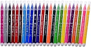 Elmaayergy Y-42/YL201816-24 Set Of 24 Pieces Of Water Colour Marker With Durable Material, Suitable For School And Home