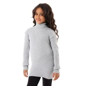 Caesar Girls Wool Pullover With High Neck