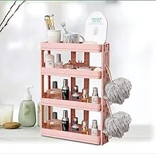 Expandable Multi-Tile 4 Layers Organizer Rack for Kitchen, Bathroom and Beauty Table (White)