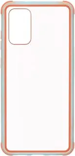 Generic Plastic Phone Case With Silicone Protection Edges And Classic Design Compatible With Samsung Galaxy S11 -Blue Orange