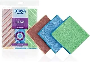 Maya Cloth, Pack of 3 - Multicolor