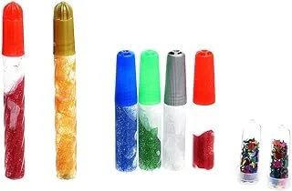 Elmaayergy Set Of 6 Pieces Of Glitter Glue Tube With Durable Material, Suitable For School And Home