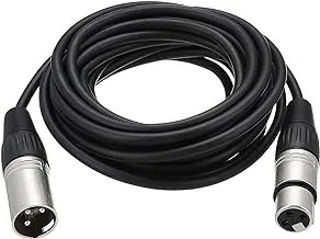 BOYA XLR-C5 Series XLR 3-Pin Male to XLR 3-Pin Female Microphone Cable For Multi Device- Black