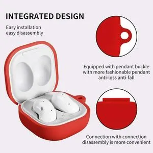 Samsung Galaxy Buds Live Pro Silicone Protective Case – Red