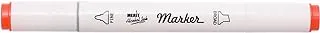 Merit MT-220 Twin Type Alcohol-Bassed Ink Double Tip Art Marker (14) - Vermilion