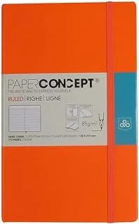 OPP Ml9511 13 x 21 cm PAPER CONCEPT Hard Cover Executive Notebook 85gsm - Orange