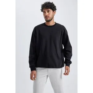 Defacto Man Knitted Oversize Fit Sweat Shirt