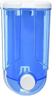 Generic Acrylic Liquid Soap Dispenser With Hook For Home 1000 ML - Blue White