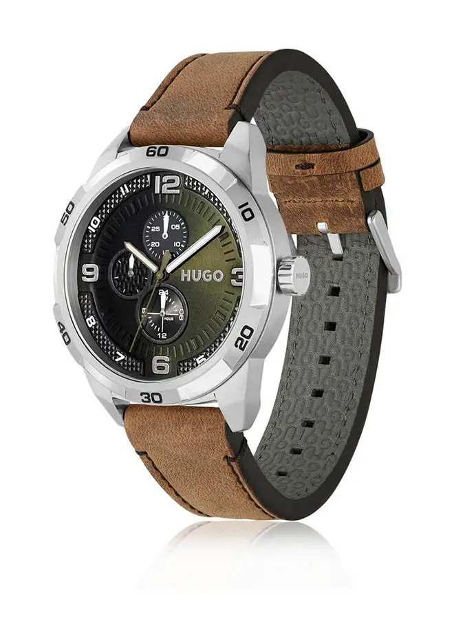 HUGO Leather Chronograph  Watch HB153.0274