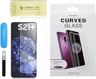 Generic For samsung galaxy s21 plus (s21 plus) 6.7 inches nano optics uv light curved glass screen protector full glue - clear - 2725613116143