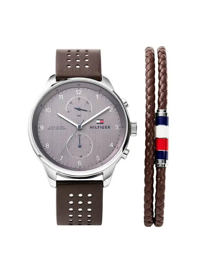 TOMMY HILFIGER Leather Chronograph  Watch 277.0047