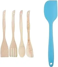 Trend Egypt Beech Wooden Spoon Set Of 4 Pieces - Wooden + Spoon silicon assorted color