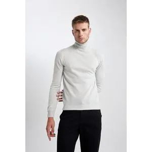 Defacto Man Tricot Slim Fit Turtle Neck Pullover