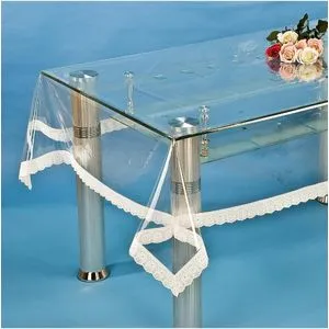 Clear Plastic Protector Waterproof Vinyl Transparent Table Cover (60x60in)