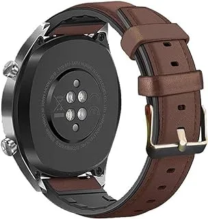 Strap for Samsung Galaxy Watch 5 40mm 44mm/Watch 5 Pro 45mm/Watch 4/4 Classic/Watch 3 41mm/Gear Sport/Gear S2 Classic, 20mm Leather Watch Straps for Samsung Galaxy Watch Active 2