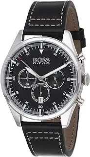 BOSS Men's Chronograph Quartz Watch Pioneer, Black, strap