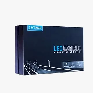 لمبات الفنار GPNE LED CANBUS للمصابيح الأمامية 150 وات / 15000 لومن، مجموعة من 2 لمبة (H1)