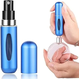 Wendergo Perfume Atomiser Refillable Perfume Bottle 5ML Mini Perfume Spray Bottle Portable Empty Travel Bottle for Handbag Purse Pocket Luggage (Blue)