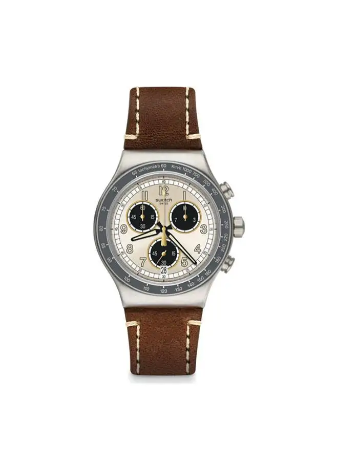 Swatch Leather Chronograph  Watch YVS455