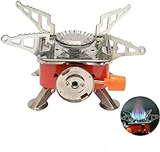 Portable Stove Outdoor Mini Portable Foldable Square Stove Camping Picnic Long Gas Tank Stove Picnic Cooker Self-Driving Fishing Stove