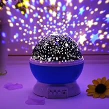 ROMINO Star Master Rotating 360 Degree Moon Night Light Lamp Projector with Colors and USB Cable (Multicolor)