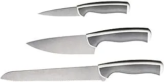 Ikea Knife Set, Light Grey, White,3 Piece