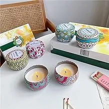 1 Pcs Soy Wax Ethnic Style Scented Candles Home Wedding Decor Travel Birthday Party Candles (5x7cm)