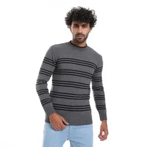 Caesar Wool Mens Pullover With Multi Design