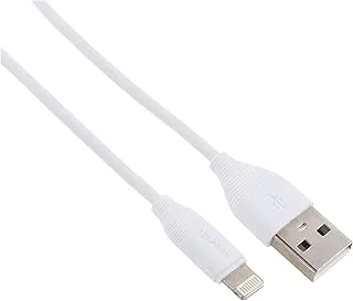 Awei CL-93 USB to lightning Fast Charging Cable And Data Transmission For Mobile Phone 1000mm - white