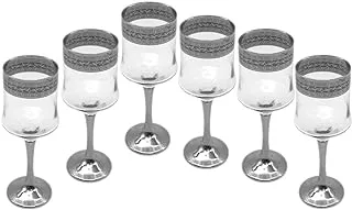 Segaey ARIA Turkish Platinum Glass 143020 /Elegant design, Trusted Brand, Attractive shape of Sparkling drink, Smoothies, Juices, Cocktails/High Quality Materials