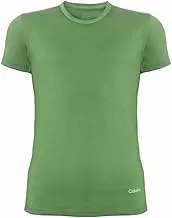 Calvino Cotton Round Neck Short Sleeve Undershirt Slim Fit For Men-Olive-2XL