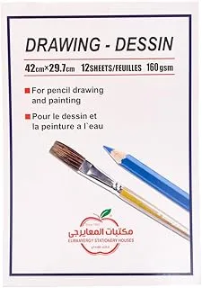 Maayergy Speedal Drawing Sketch A3, 12 Sheet, 160GM With Durable Material, Suitable For School And Home