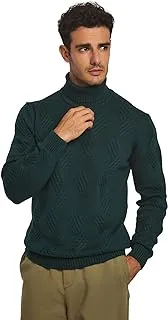 DALYDRESS mens Fancy High Neck Pullover With Jacquard 220-464-302-85 Pullover Sweater