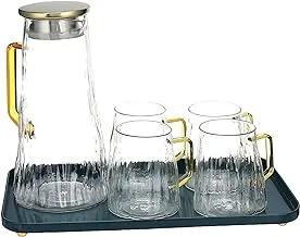 LA MAYA Sharbat Set in tray, GX-43-T Glass Transparent