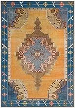 ariika Keshan Outdoor Rug, Perfect Rug for Terrace and Patio, Durable and Sunlight Resistant Rug for Outdoors, Orange - 150x200cm