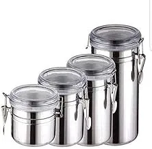 Stainless Steel Spice Containers Set - 4 Piece