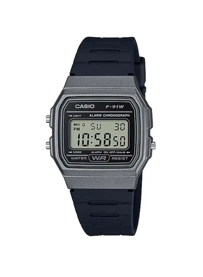 CASIO Resin Digital Wrist Watch F-91WM-1BDF