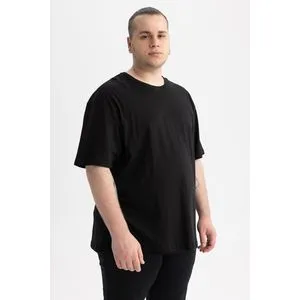 Defacto Man Oversize Fit Crew Neck Short Sleeve Knitted T-Shirt