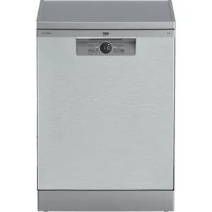 Beko BDFN26520XQ - Aqua Intense & Hygiene LED Display 15 Person 60cm 6 Programs Dishwasher - Silver