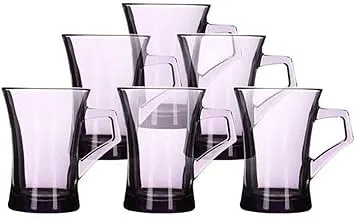 Pasabahce Mugs (Purple, Set of 6,210ml)