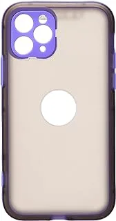 Generic 3 In 1 Plastic 360 Degree Soft Phone Case With Silicone Protection Edge And Four Corner Airbag Compatible With IPhone 11 Pro 5.8 Inch - Purple