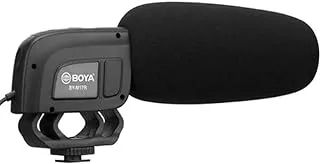 BOYA Microphone Containing Clear Sound with High Quality And Practical For Multi Device - Black