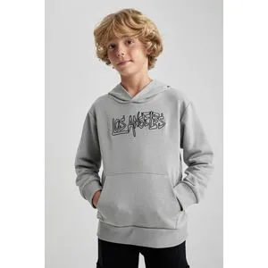 Defacto Boy Knitted New Regular Fit Hooded Long Sleeve Sweat Shirt..