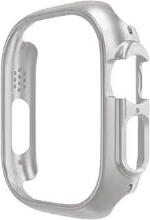 Generic DAIKMZ Case for Apple Watch Series 8 Ultra Watch Cover for iWatch 8 49mm Hard PC Protective Case Frame Bumper for Iwatch 8 Pro/Ultra (Color : Silver, Size : Ultra 49MM)