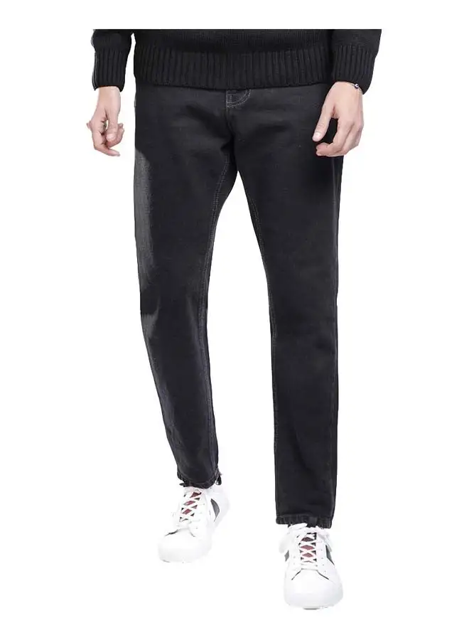 Coup Coup Regular Fit Boy Friend Pants For Men Color Black