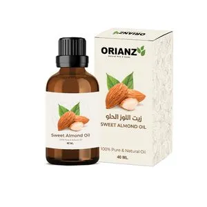 ORIANZ Sweet Almond Oil Natural 100 % Pure 40 Ml - Cold Pressed